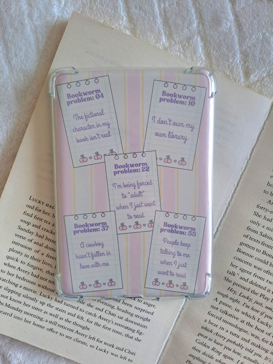 Bookworm problems kindle insert - Gift for booklovers