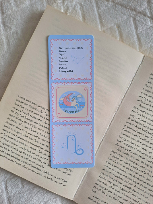 Capricorn star sign personality traits bookmark