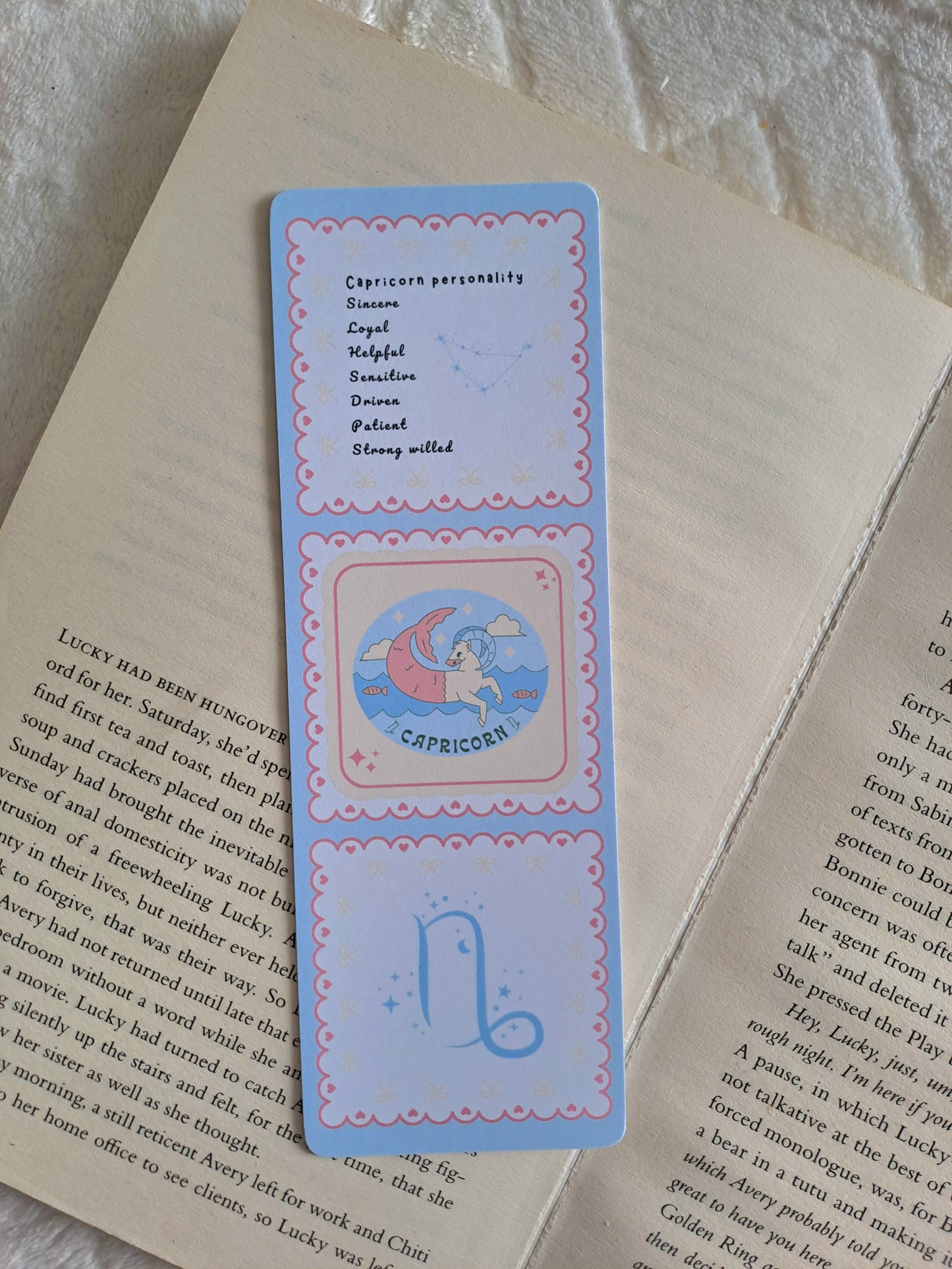 Capricorn star sign personality traits bookmark