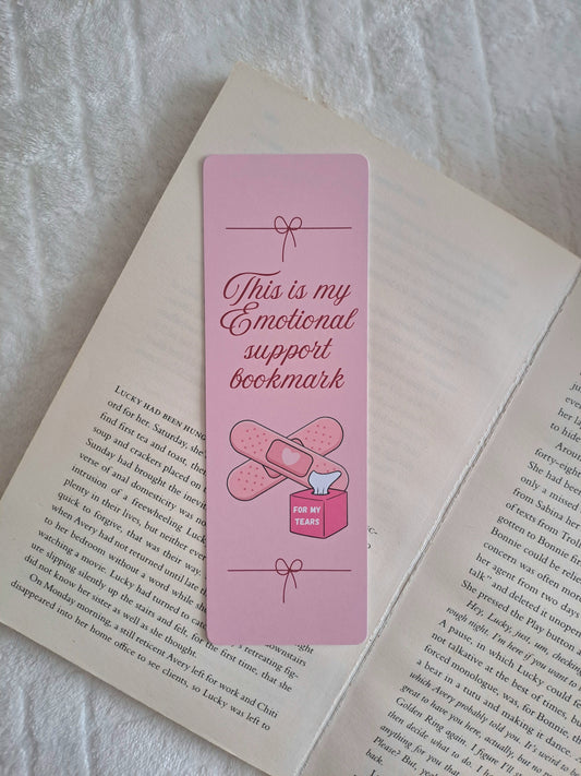 My Emotional Support Bookmark - Girl therapy | Gift for bookworm