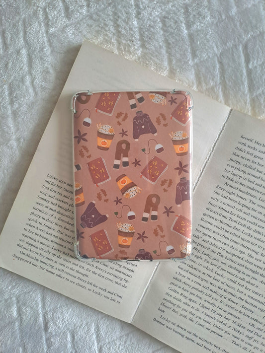 Autumn hygge kindle insert: Whimsical booklover gift