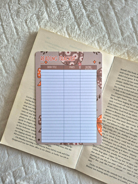 Autumnal reading tracker for booklovers - Reading accessories