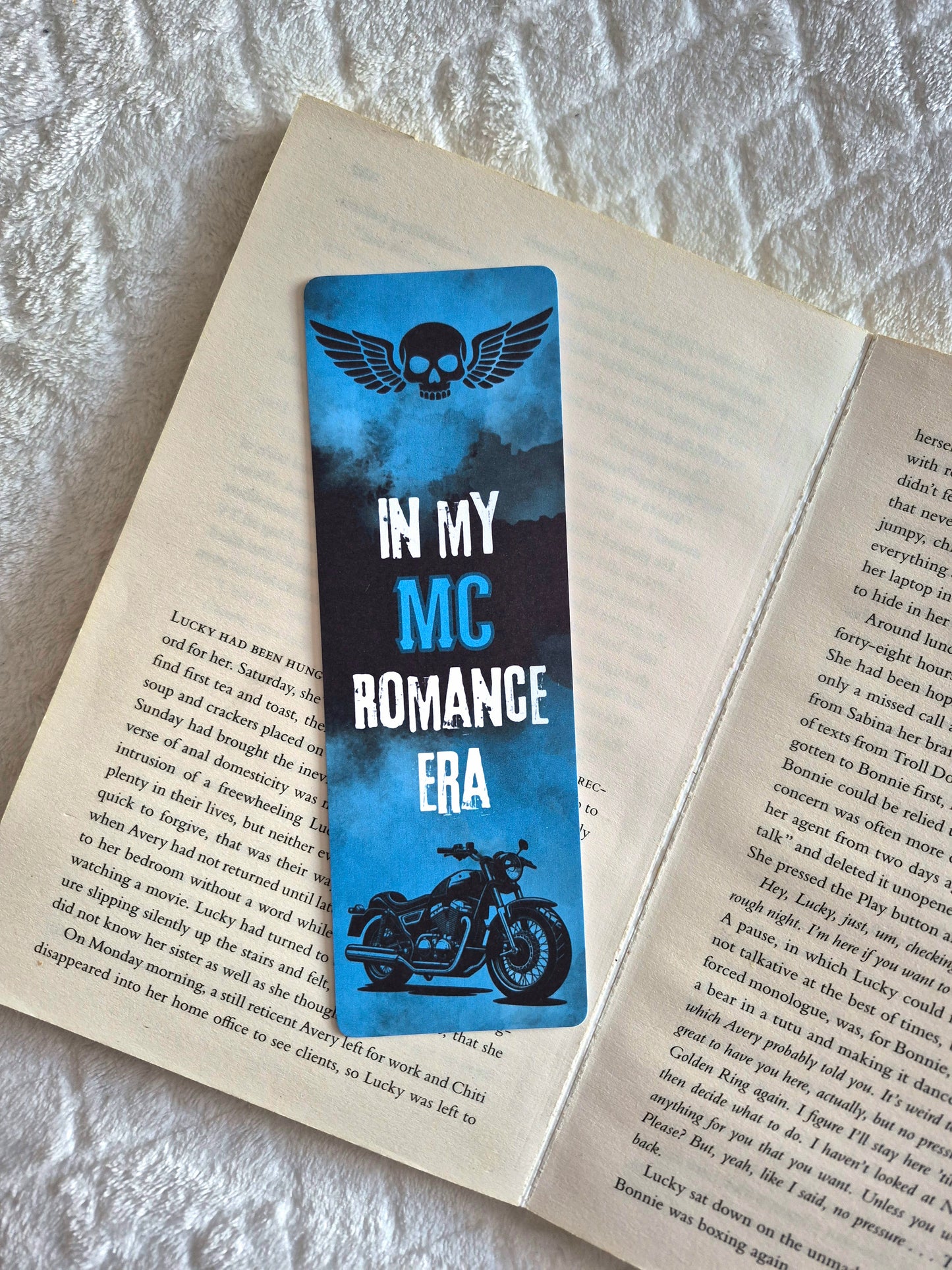 In my MC romance era bookmark - Motorcycle book club