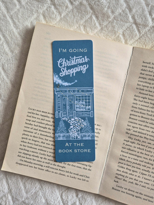 Christmas bookstore bookmark: Gift for booklover