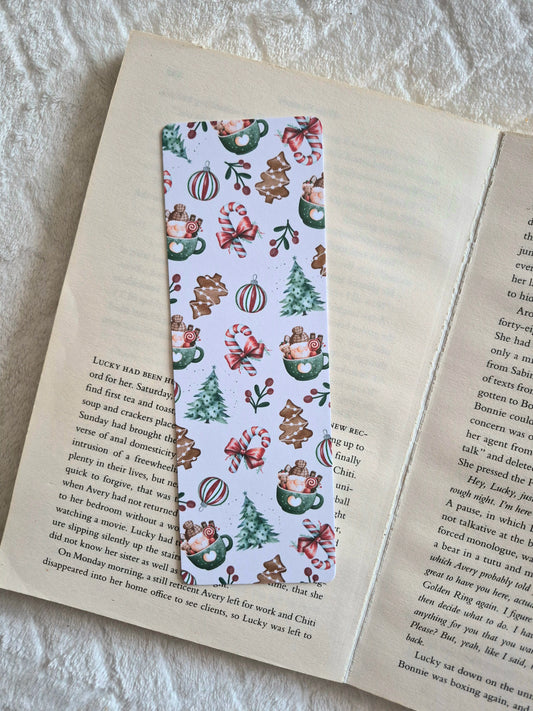 Festive Gnomes Christmas bookmark for booklovers