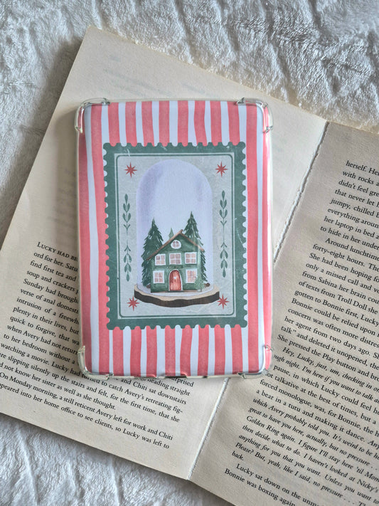 Christmas Bookstore snowglobe kindle insert.