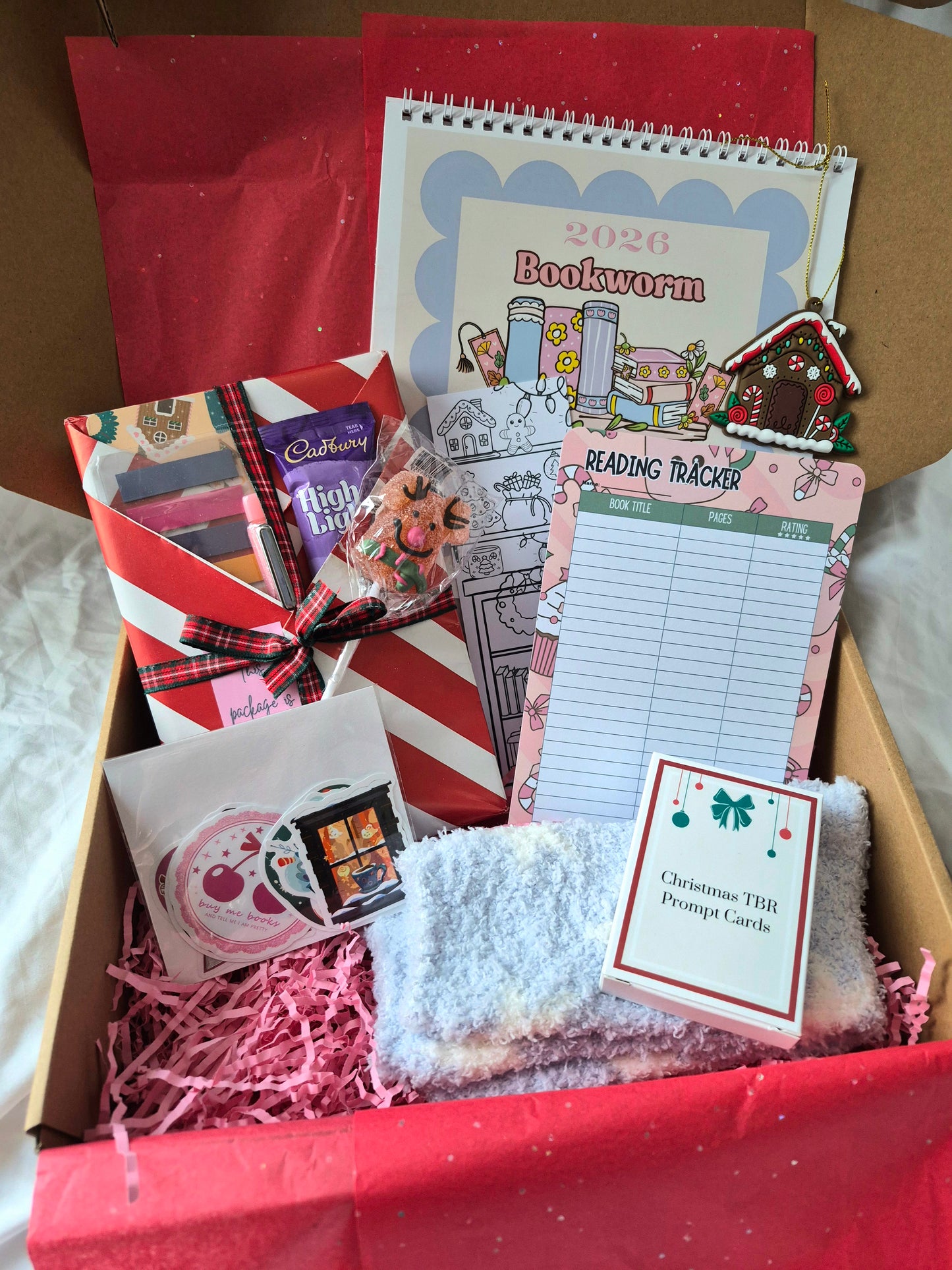 Christmas gift box for booklovers: Blind date with a book