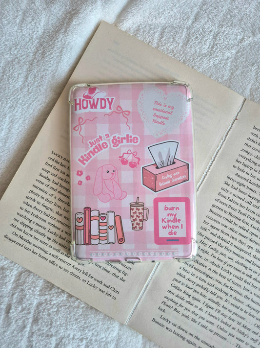 Pink bookish Kindle Insert