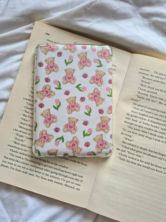 Teddy bear and tulips Kindle Insert
