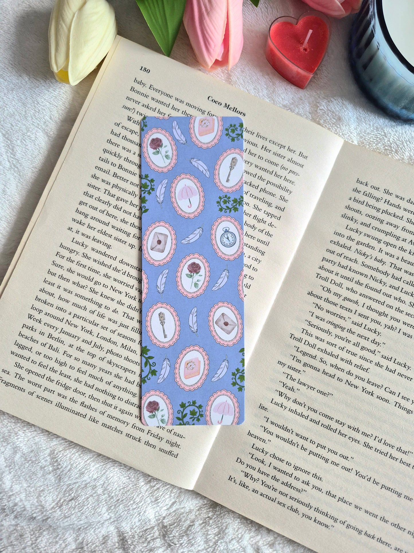 Vintage Regency romance bookmark