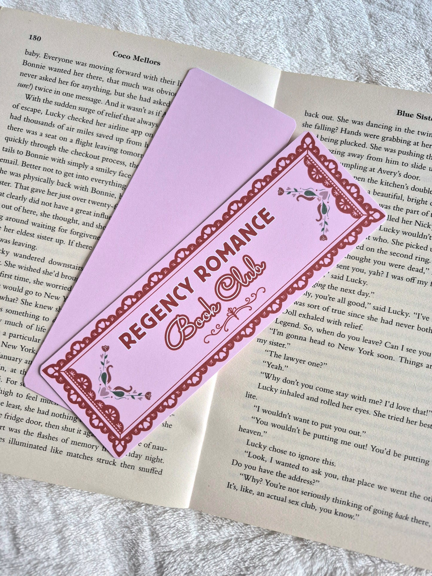 Regency romance Book club bookmark