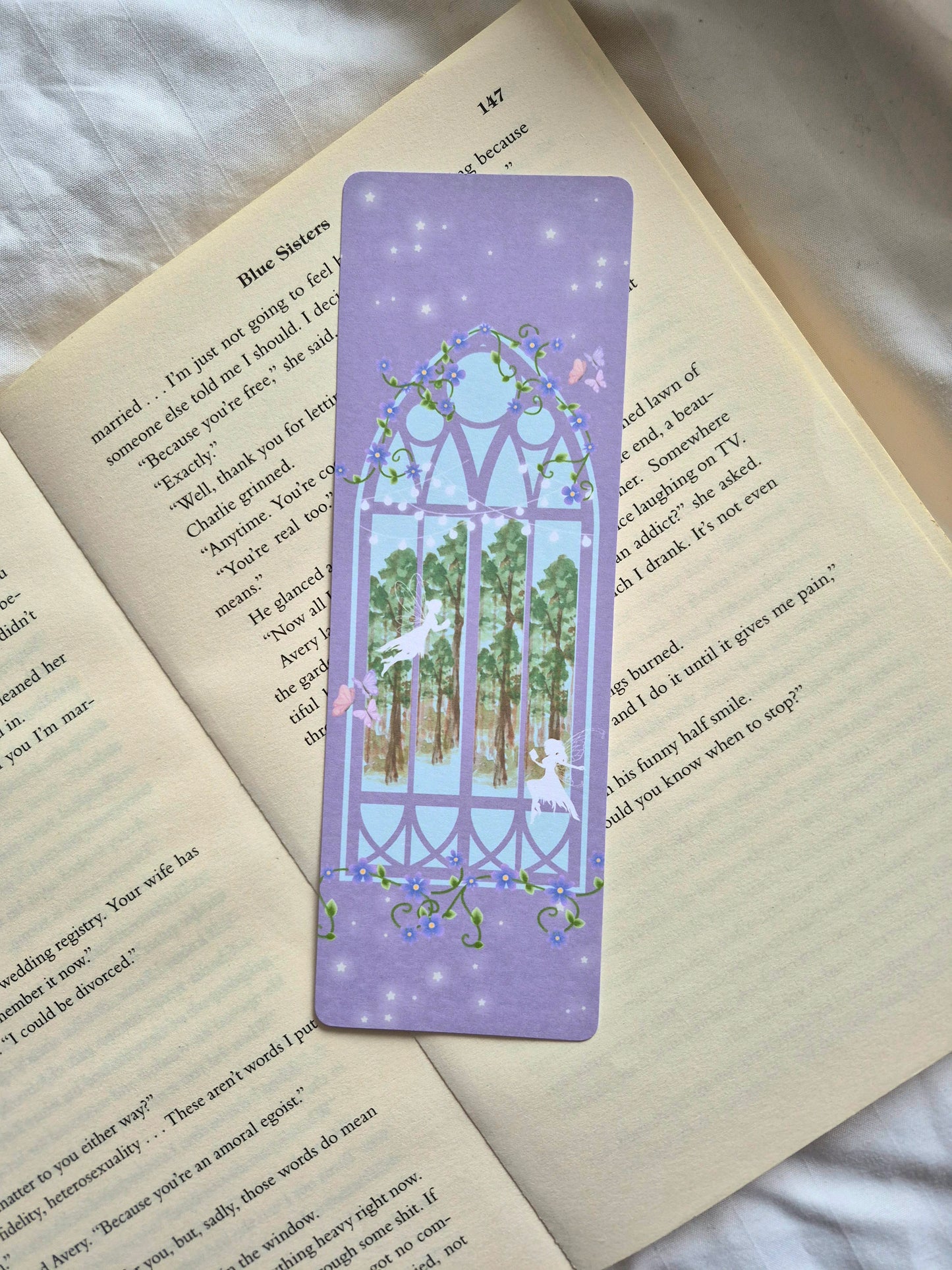 Enchanted forest fairy bookmark