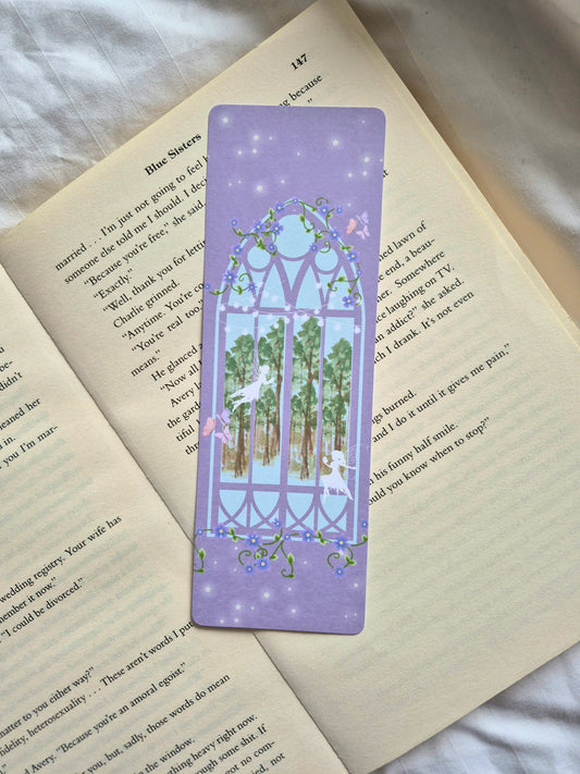 Enchanted forest fairy bookmark