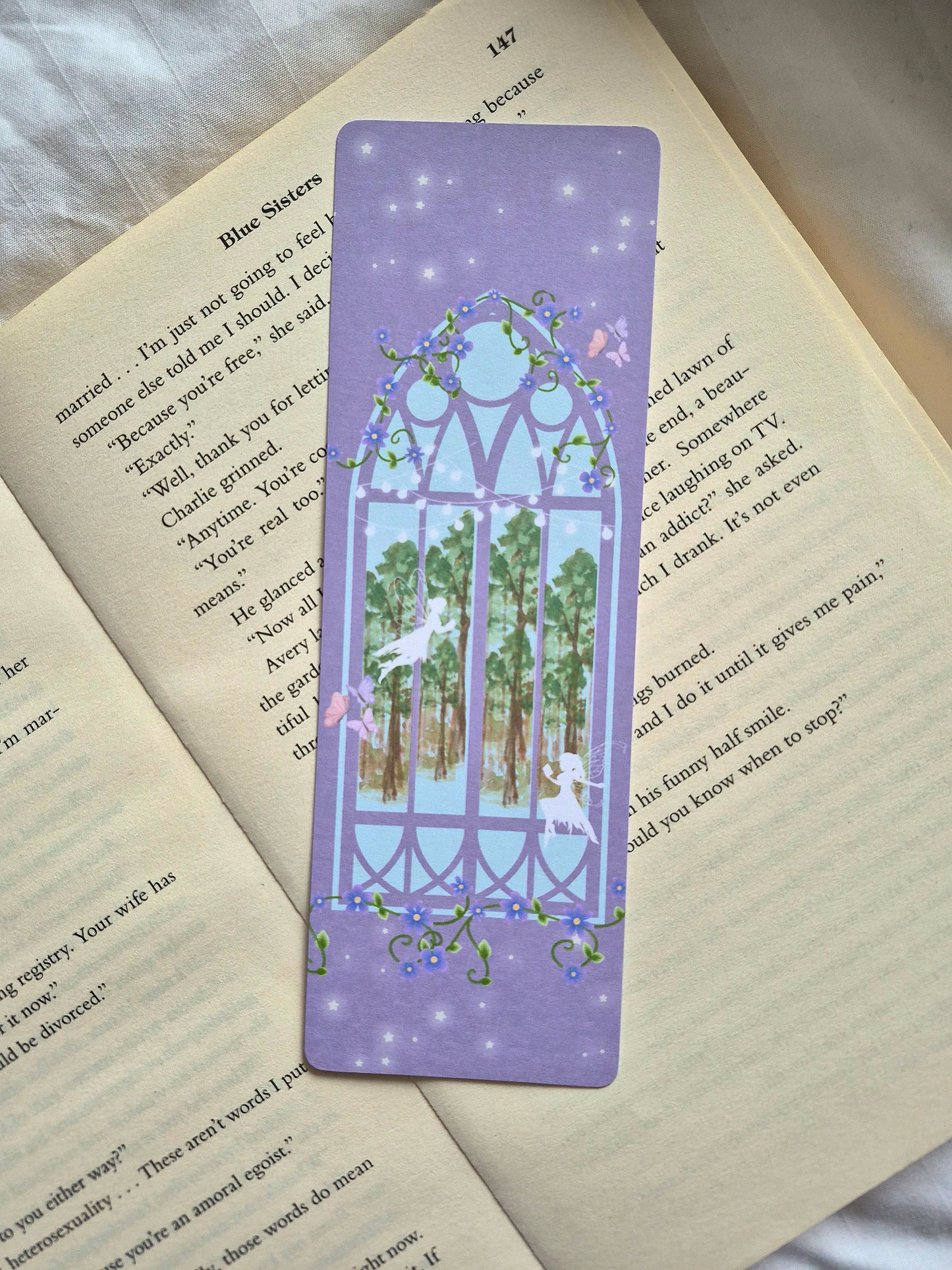 Enchanted forest fairy bookmark