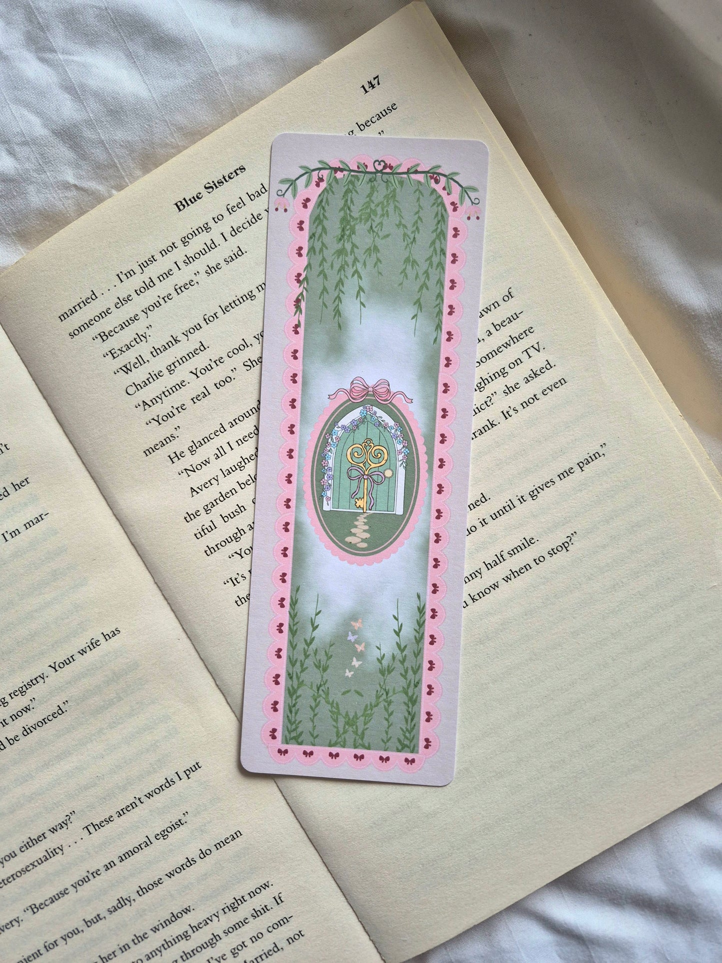 The secret garden fairytale inspired bookmark