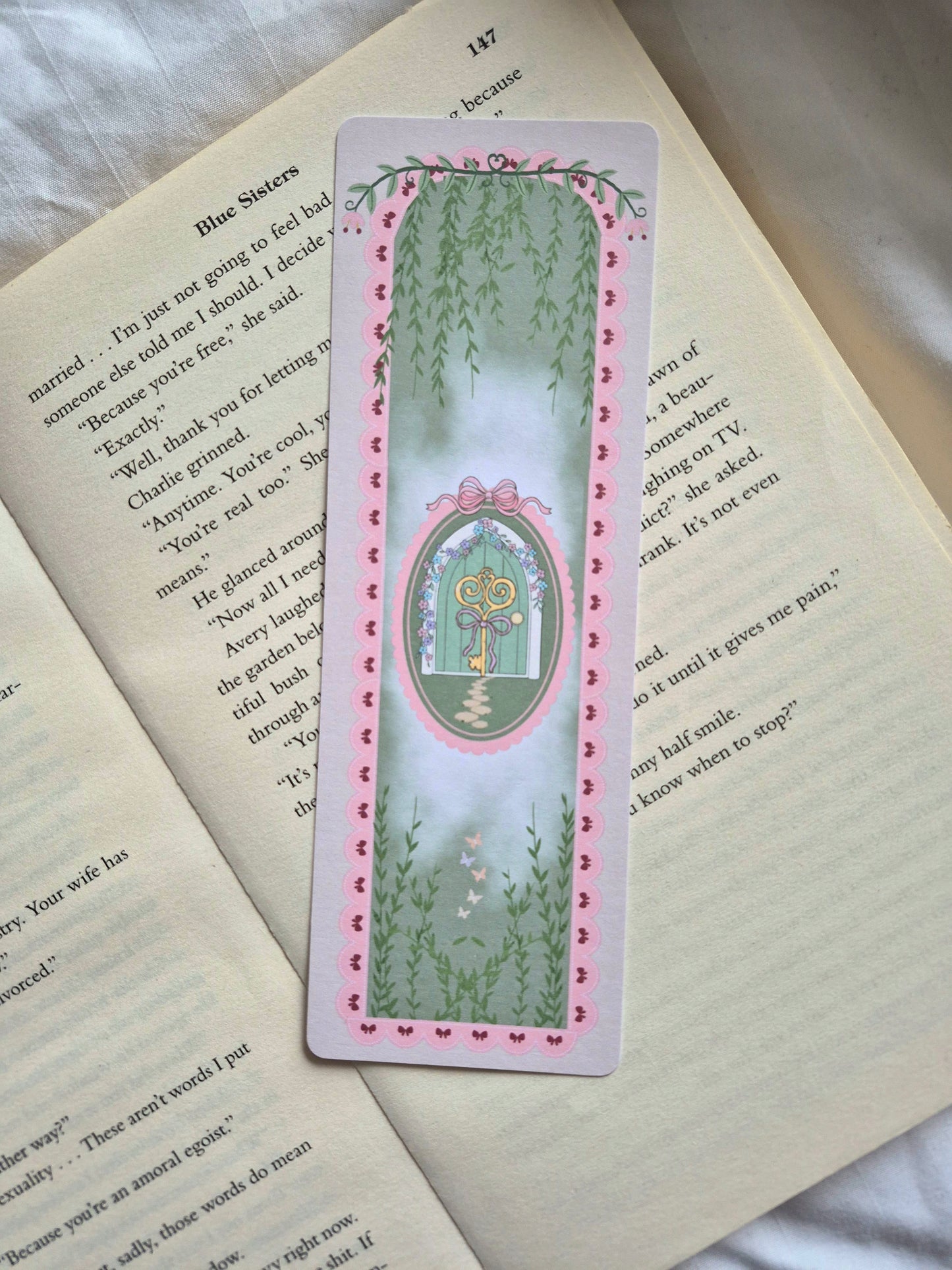 The secret garden fairytale inspired bookmark