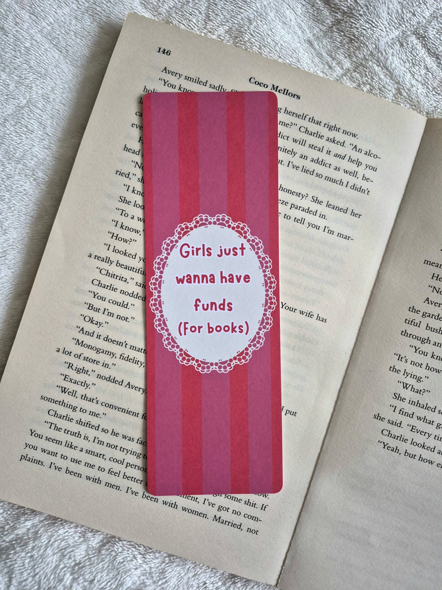 Girls just wanna have funds (for books) bookmark (Copy)
