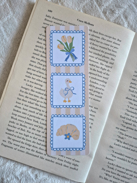 Aesthetic spring coquette bookmark