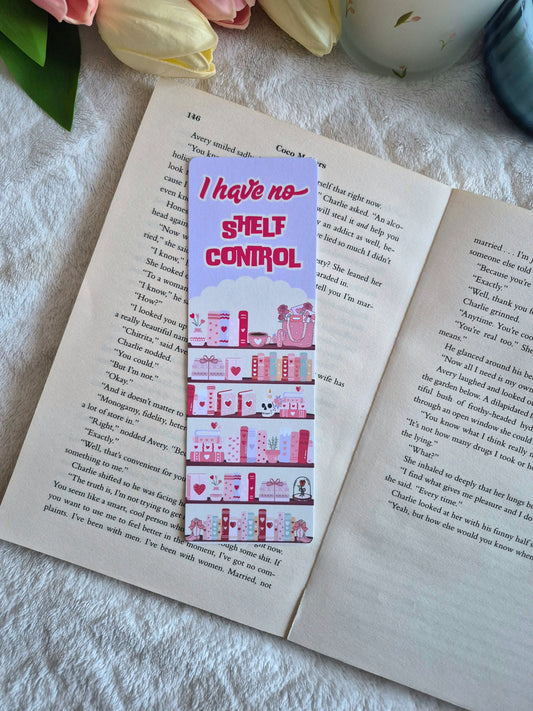 I have no shelf control bookmark for booklovers