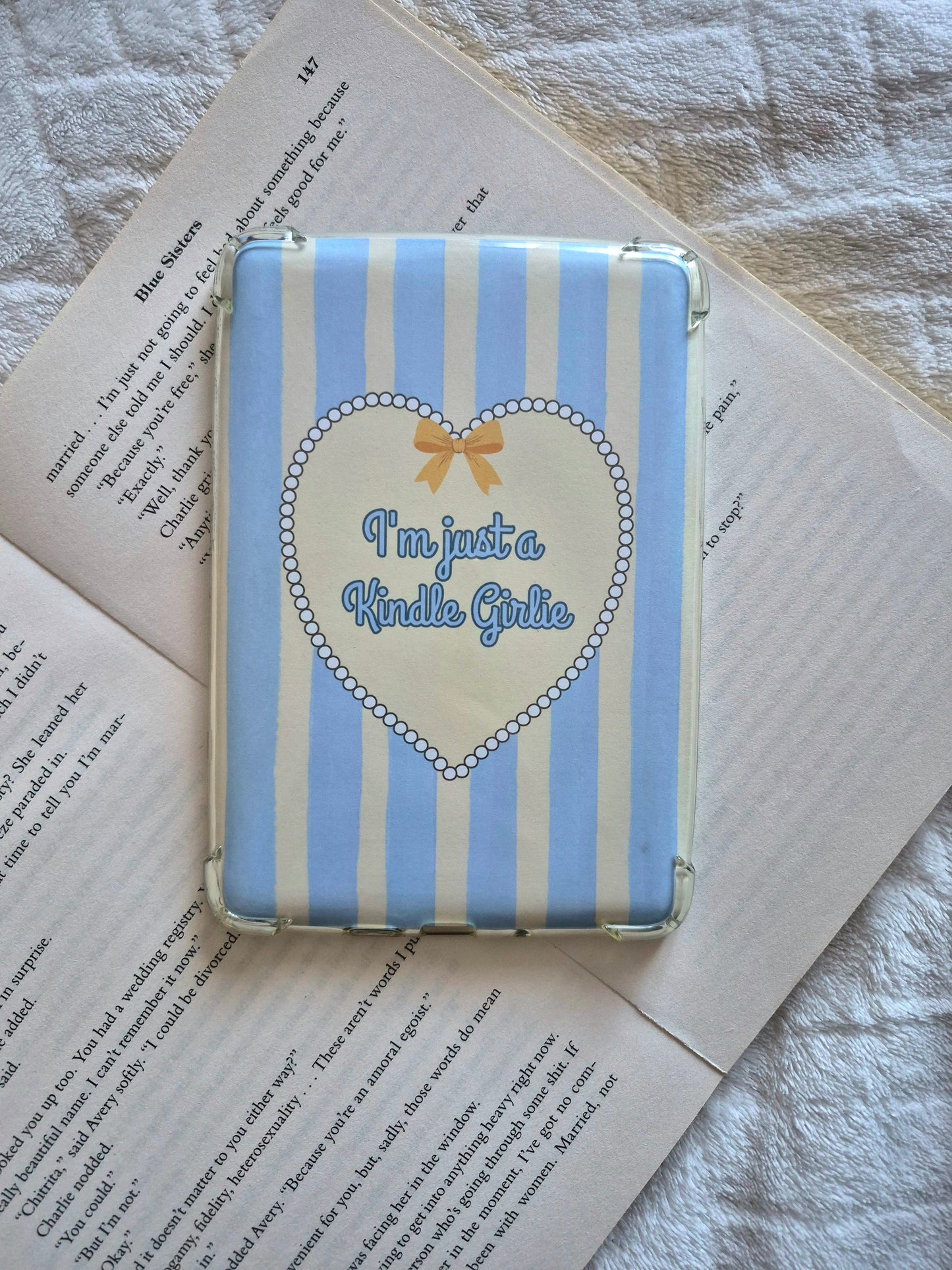 I'm just a kindle girlie spring coquette kindle insert