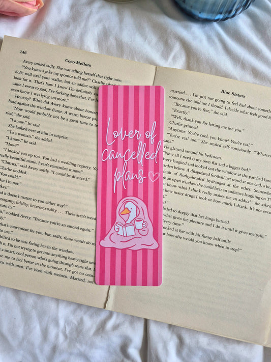 Lover of cancelled plans bookmark