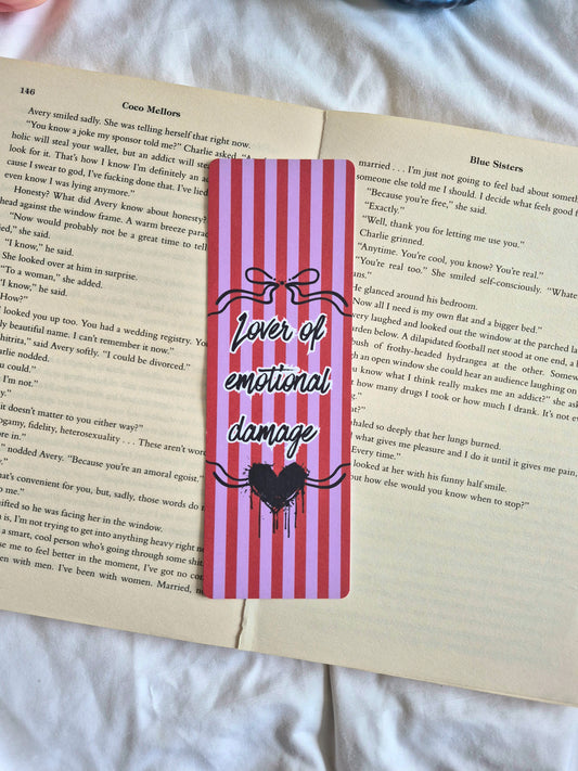 Lover of emotional damage bookmark