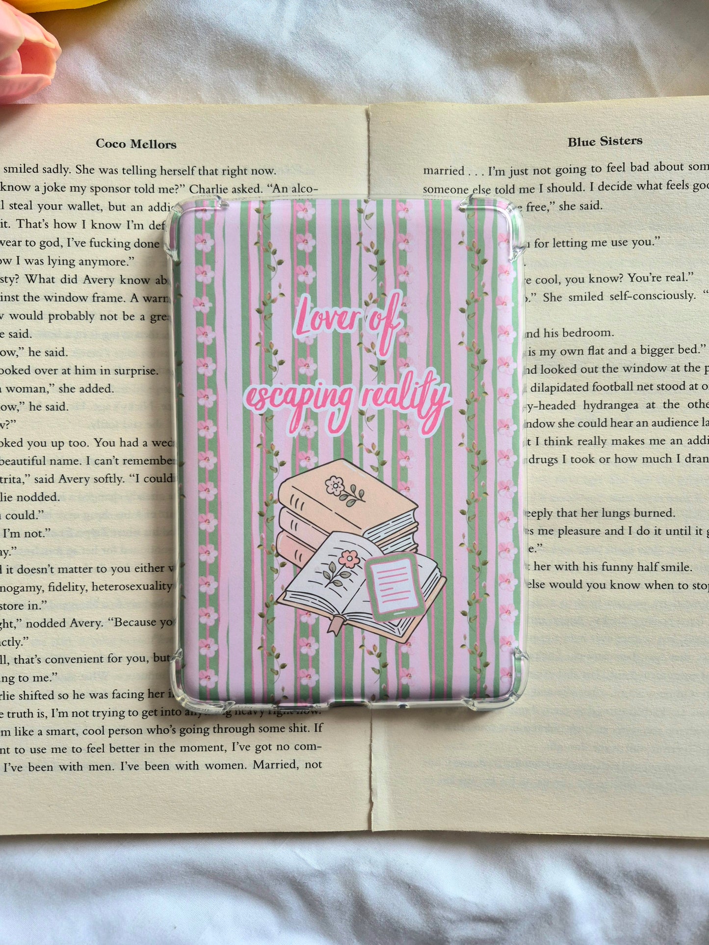 Lover of escaping reality floral Kindle insert
