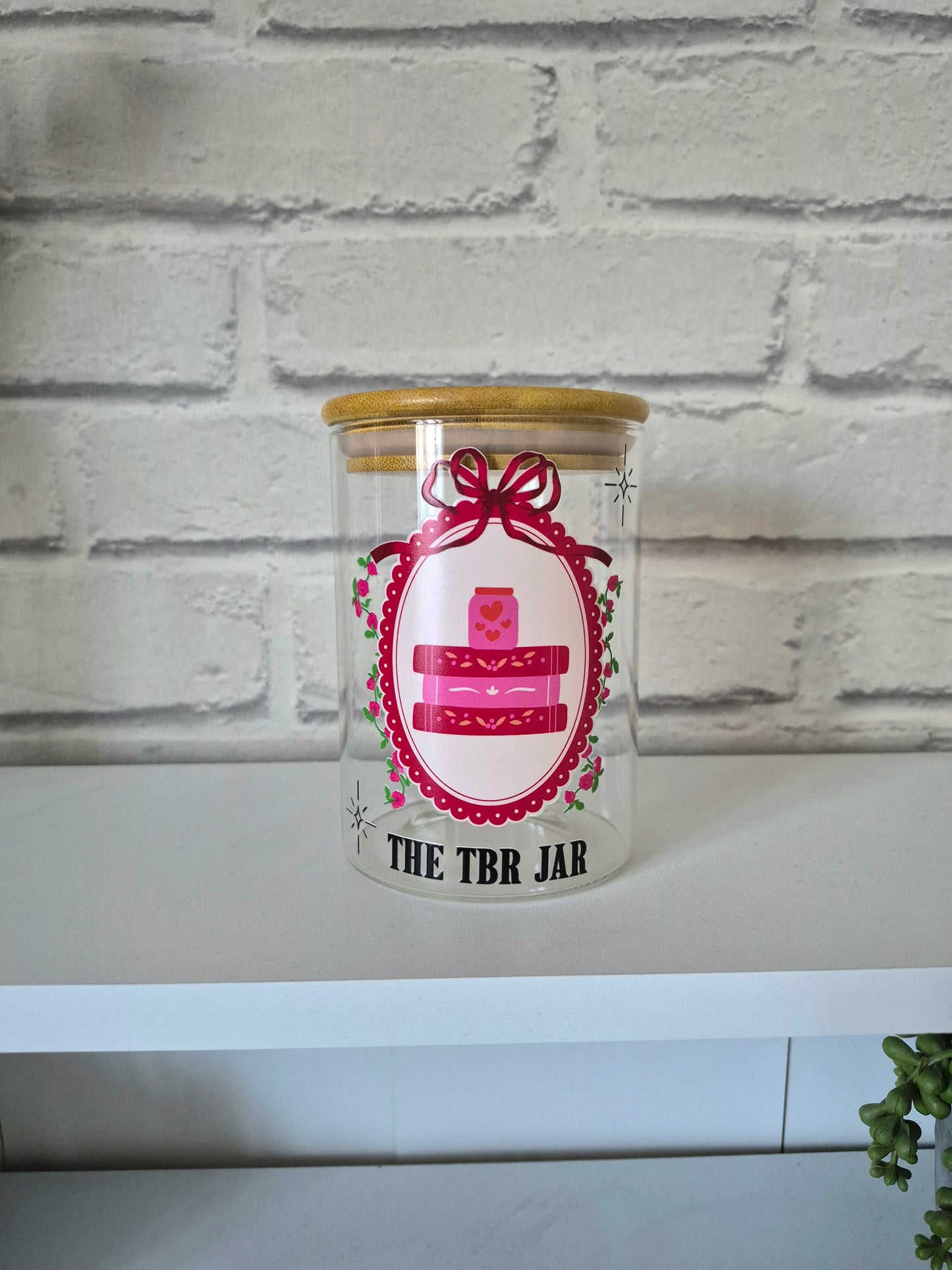 Glass TBR Jar (OOPPS! PRODUCT)
