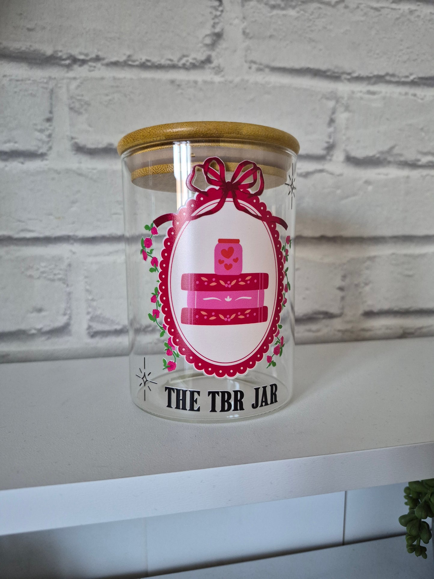 Glass TBR Jar (OOPPS! PRODUCT)