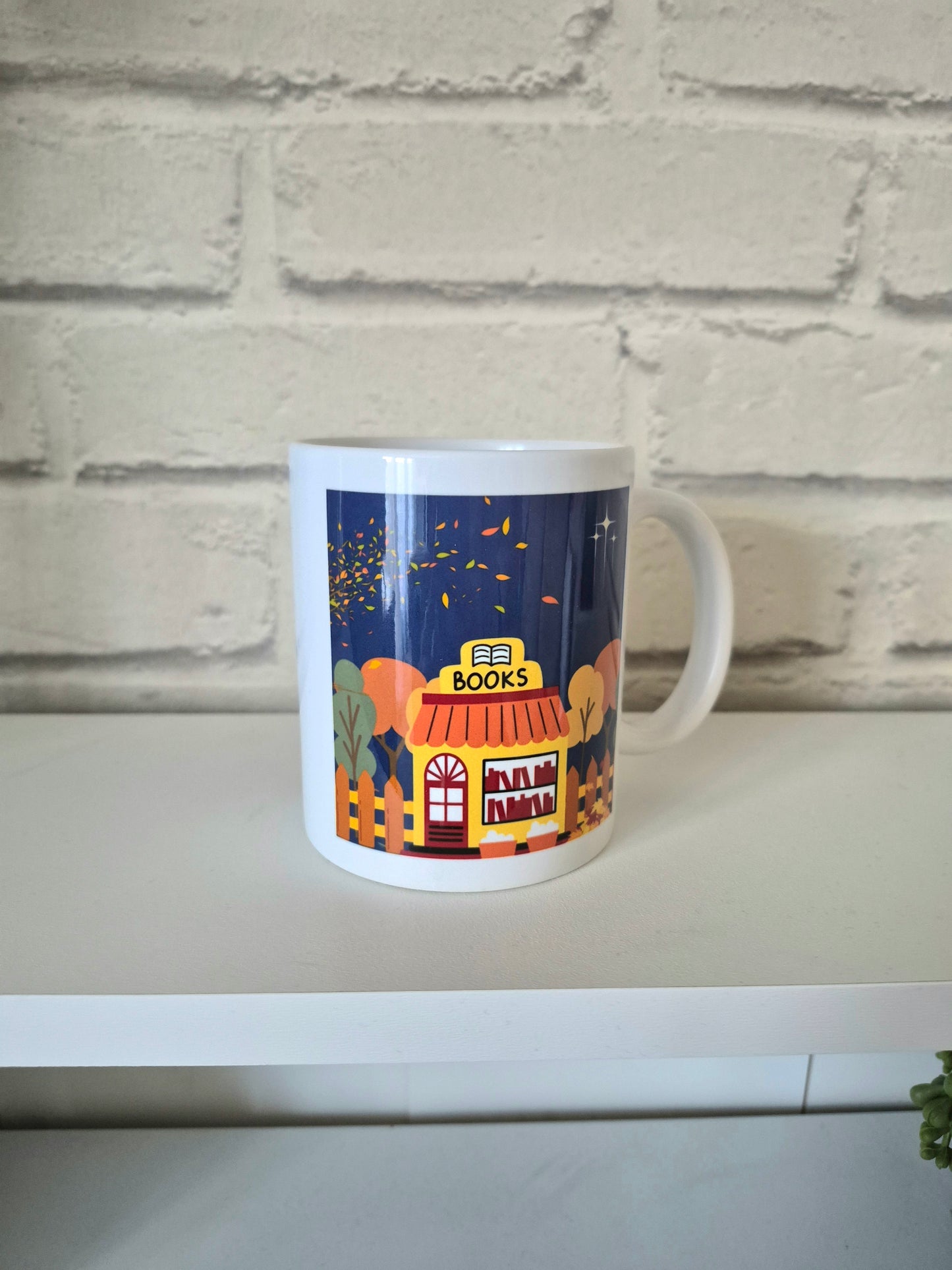 Autumn bookshop tea/coffee mug (DISCONTINUED PRODUCT)