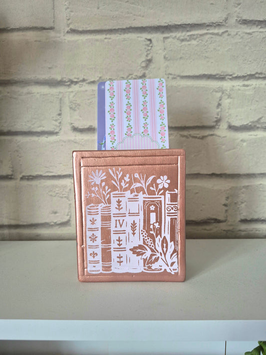 Rose Gold Ceramic bookmark holder - Hand painted