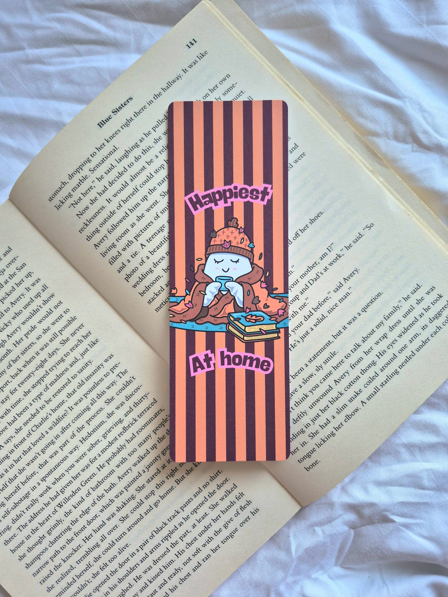 Happiest at home spooky season bookmark: Halloween gift for booklovers