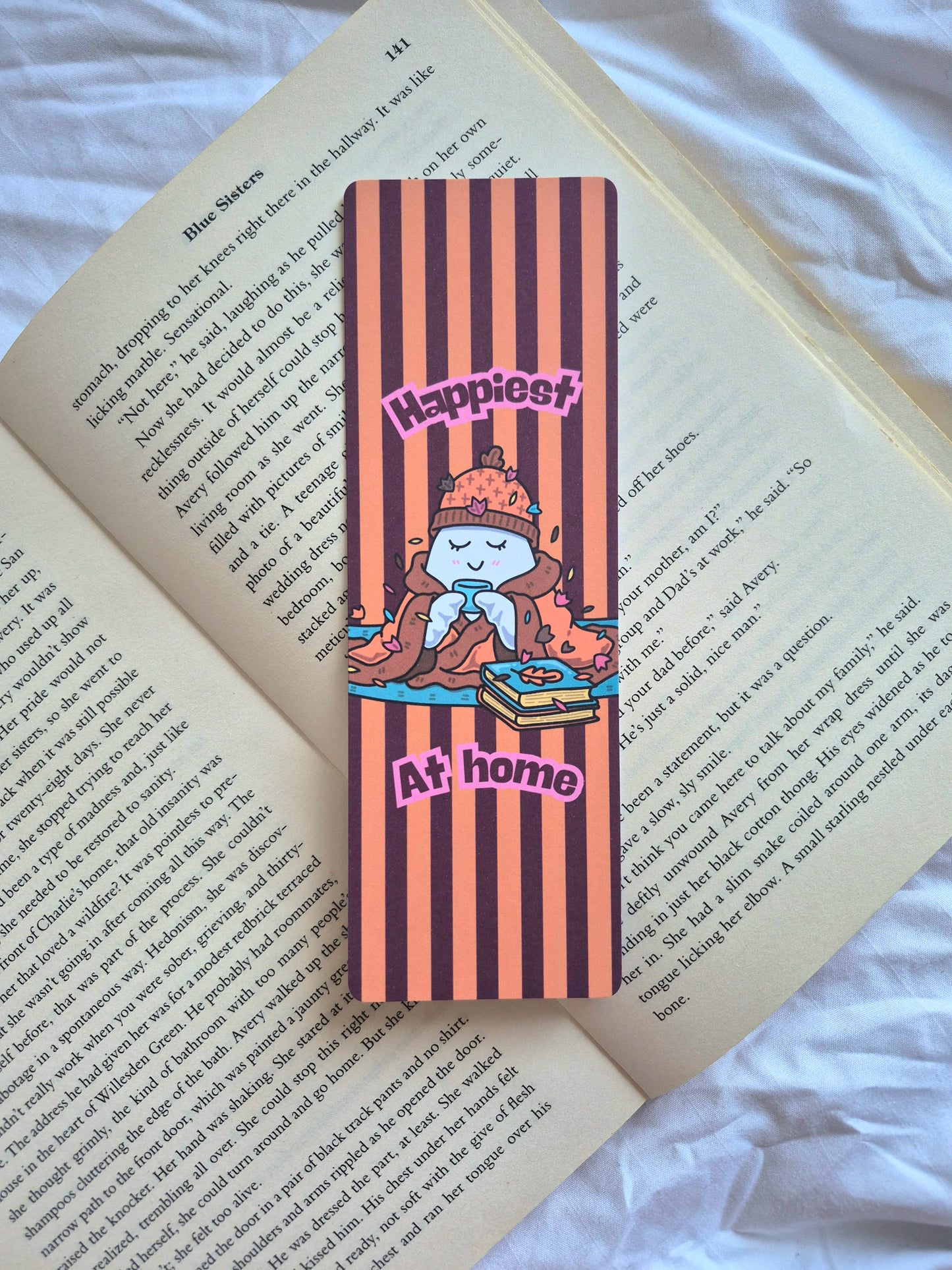Happiest at home spooky season bookmark: Halloween gift for booklovers