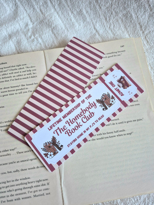 The Homebody Book Club bookmark