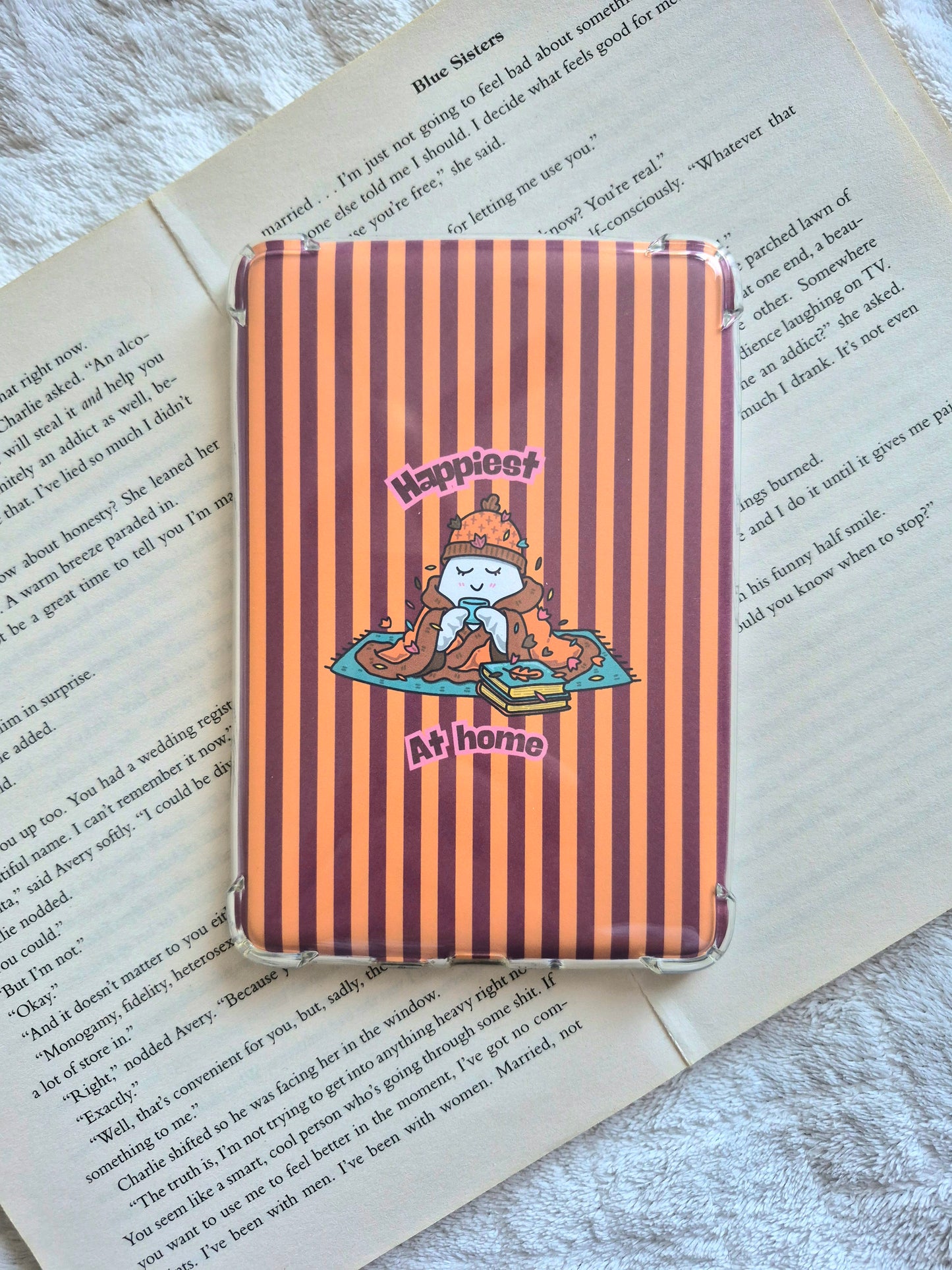 Happiest at home retro stripes kindle insert