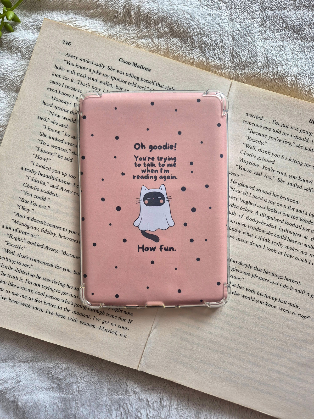 Spooky season sarcastic cat kindle insert