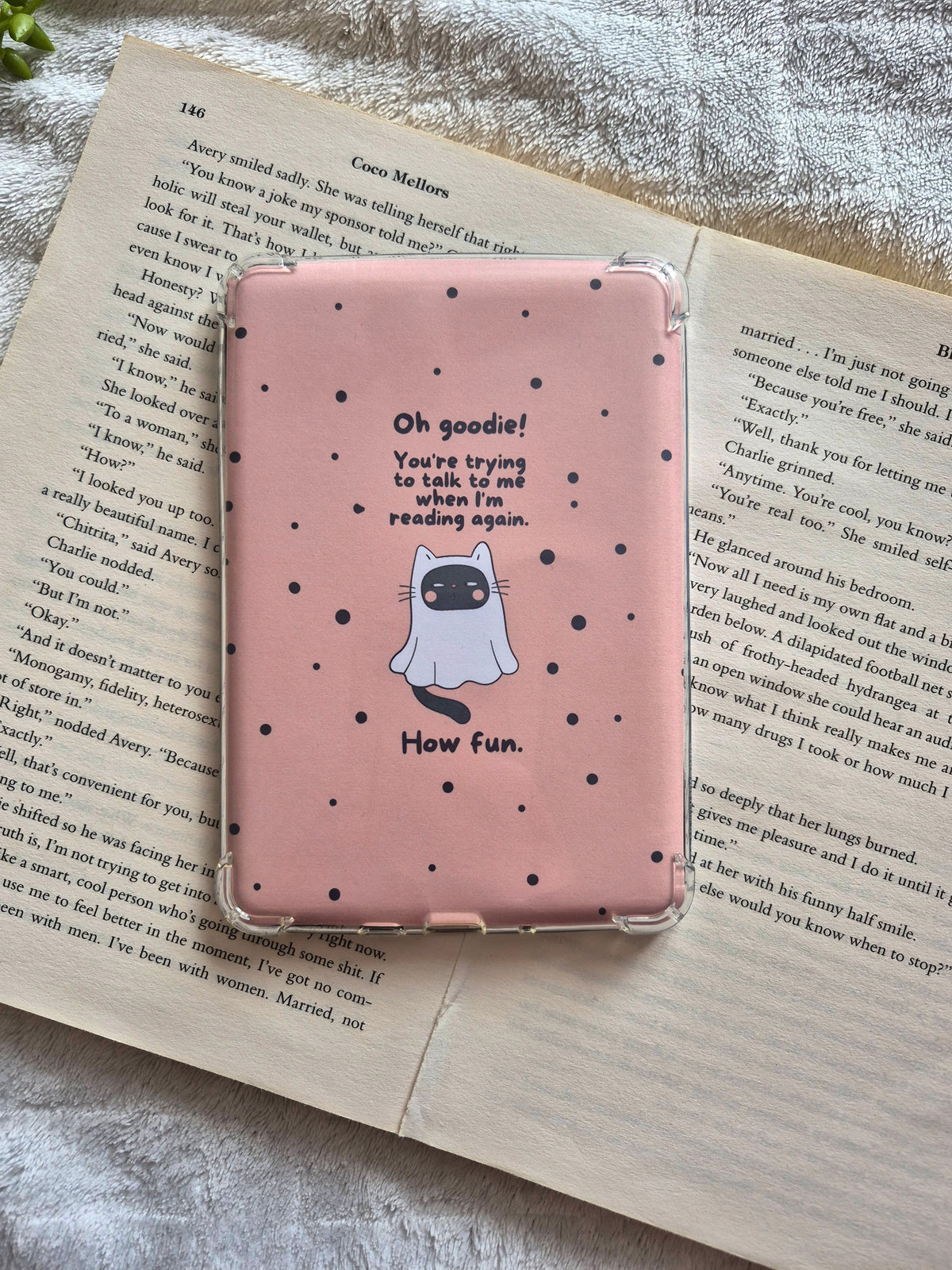 Spooky season sarcastic cat kindle insert