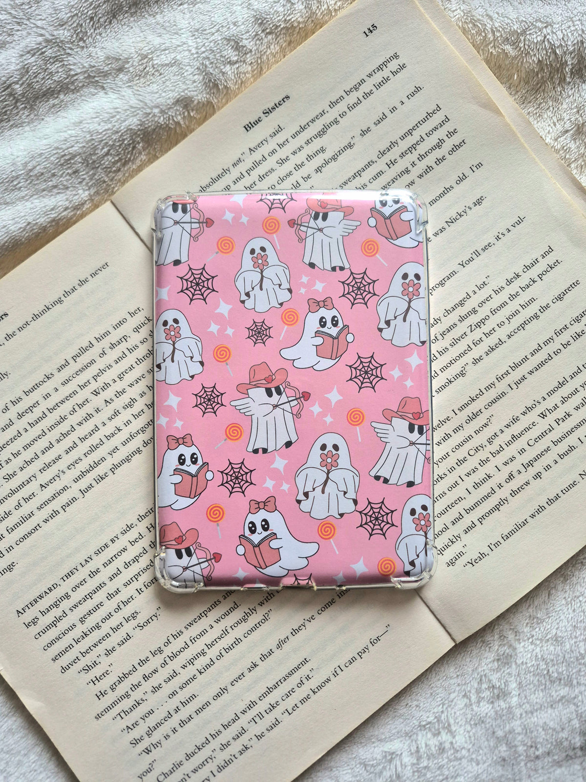 Love Ghosts pink kindle insert