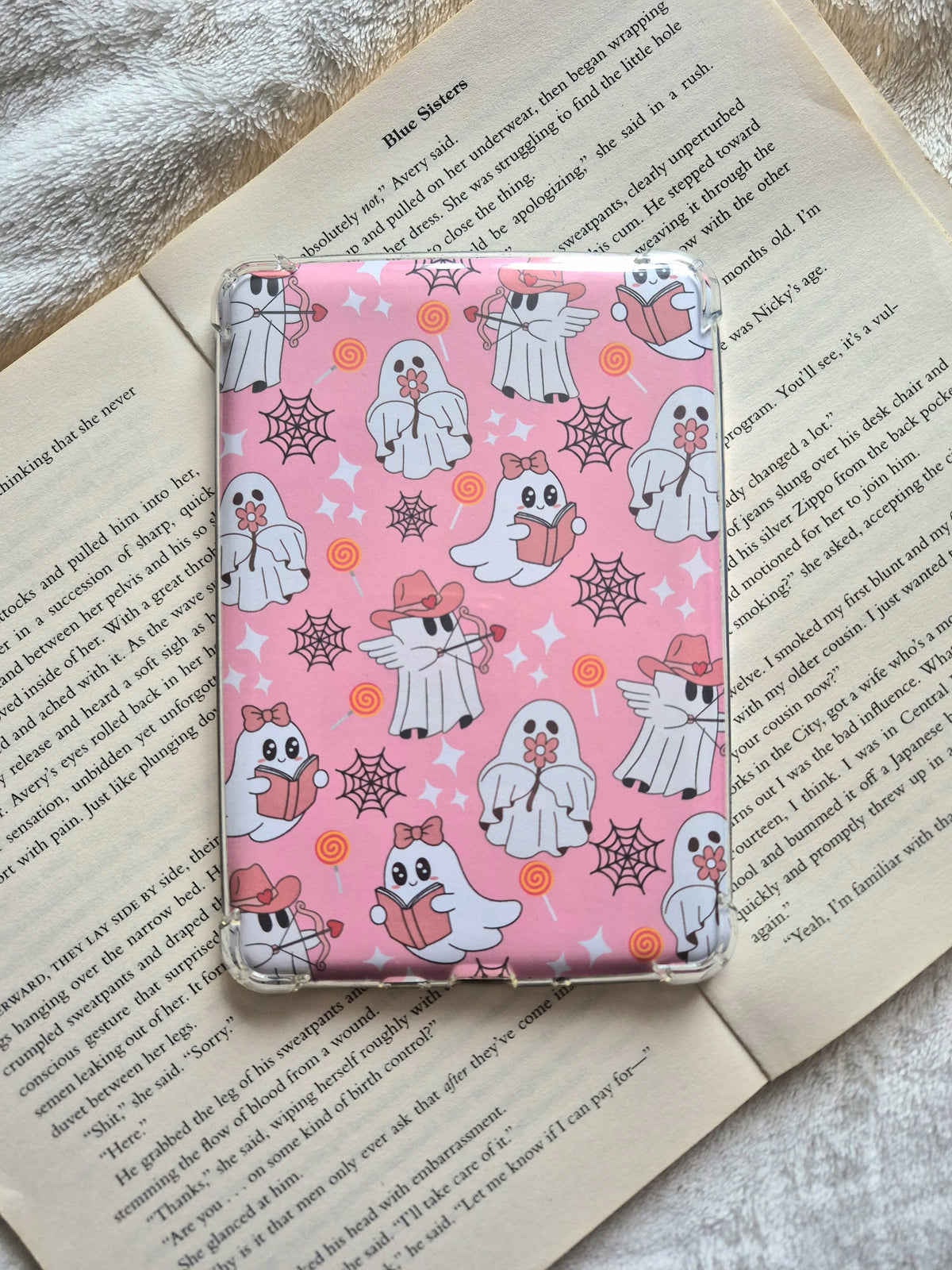 Love Ghosts pink kindle insert
