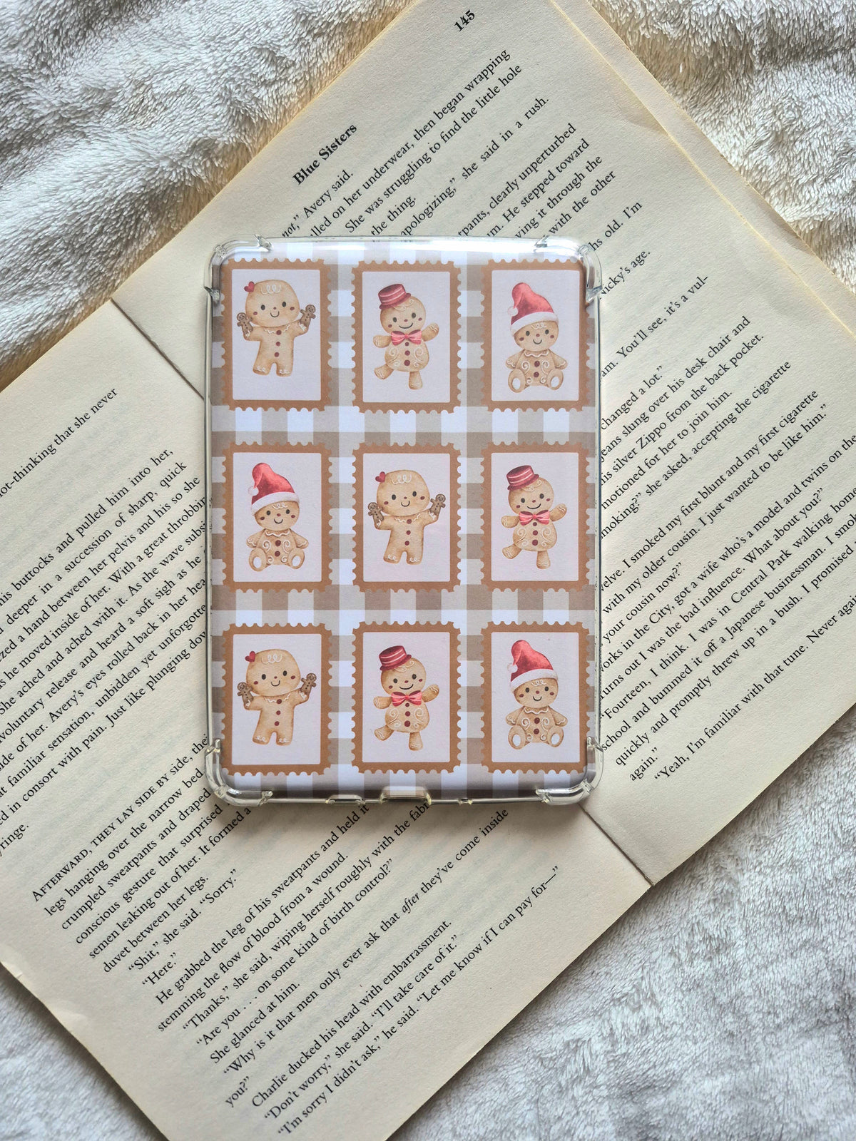 Gingerbread stamps Christmas kindle insert