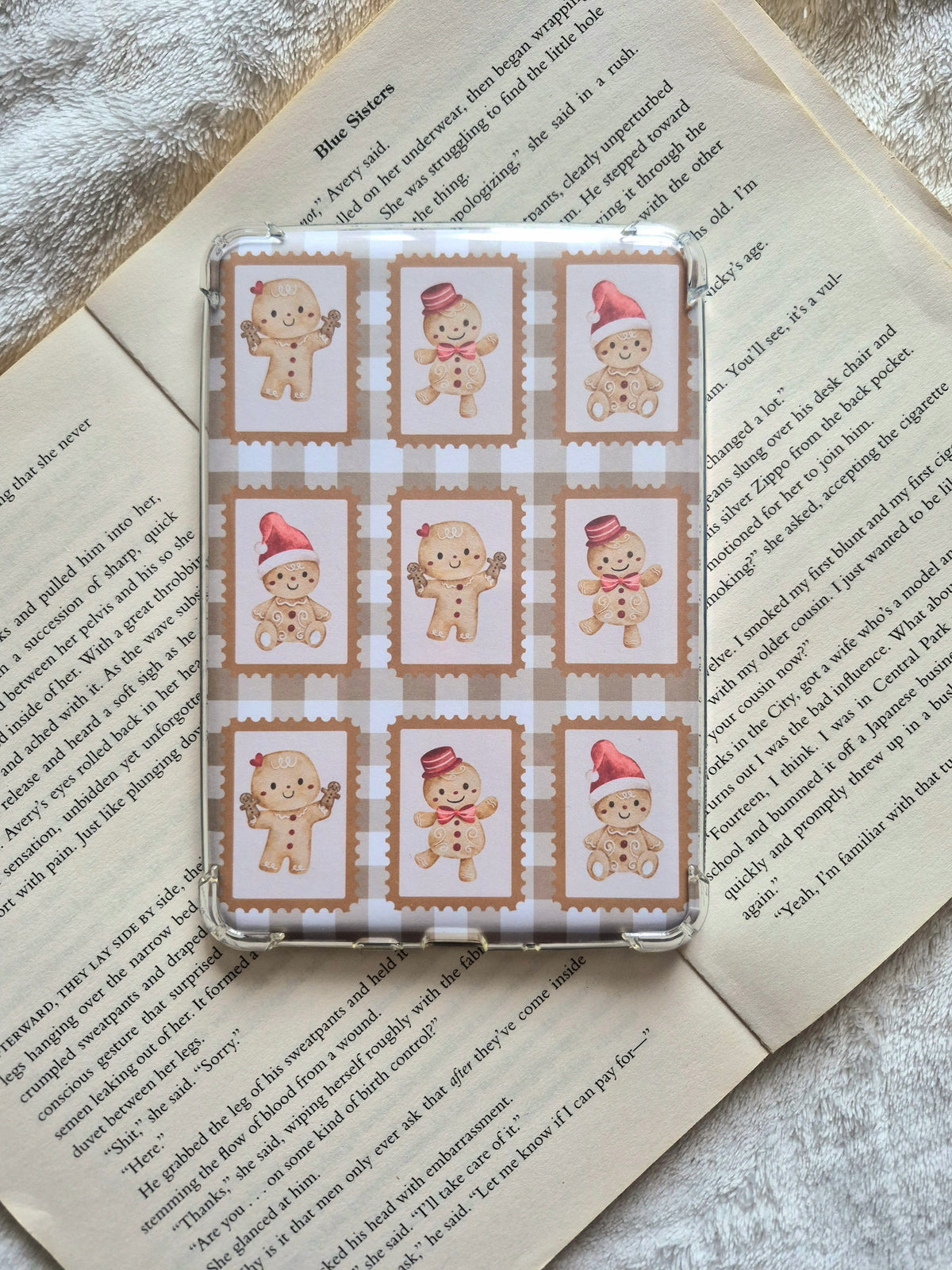 Gingerbread stamps Christmas kindle insert