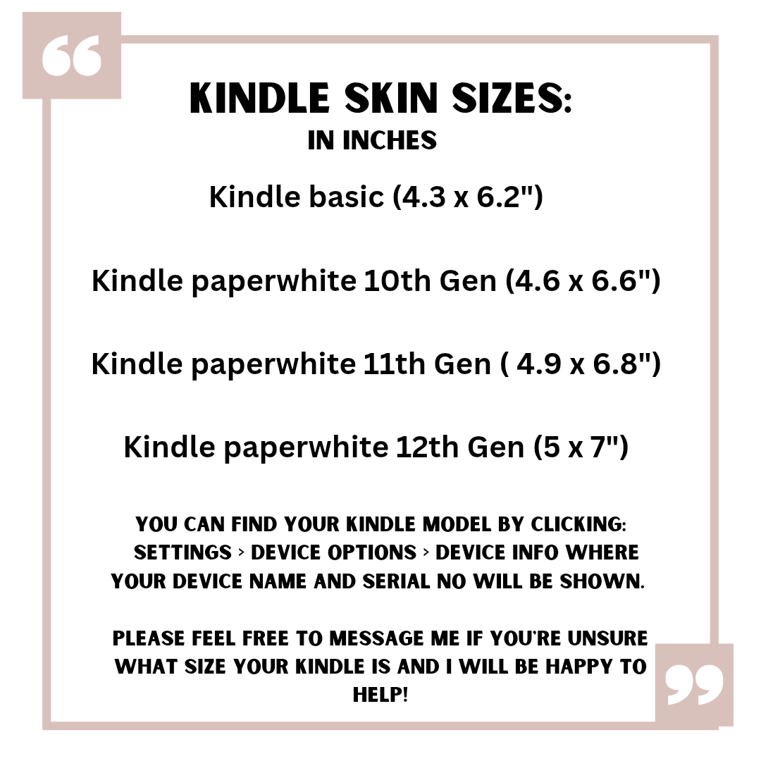 Juicy peaches Kindle skin - Reading accessories | E reader | Booklover gift