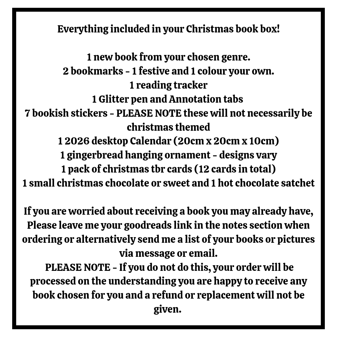 Christmas gift box for booklovers: Blind date with a book