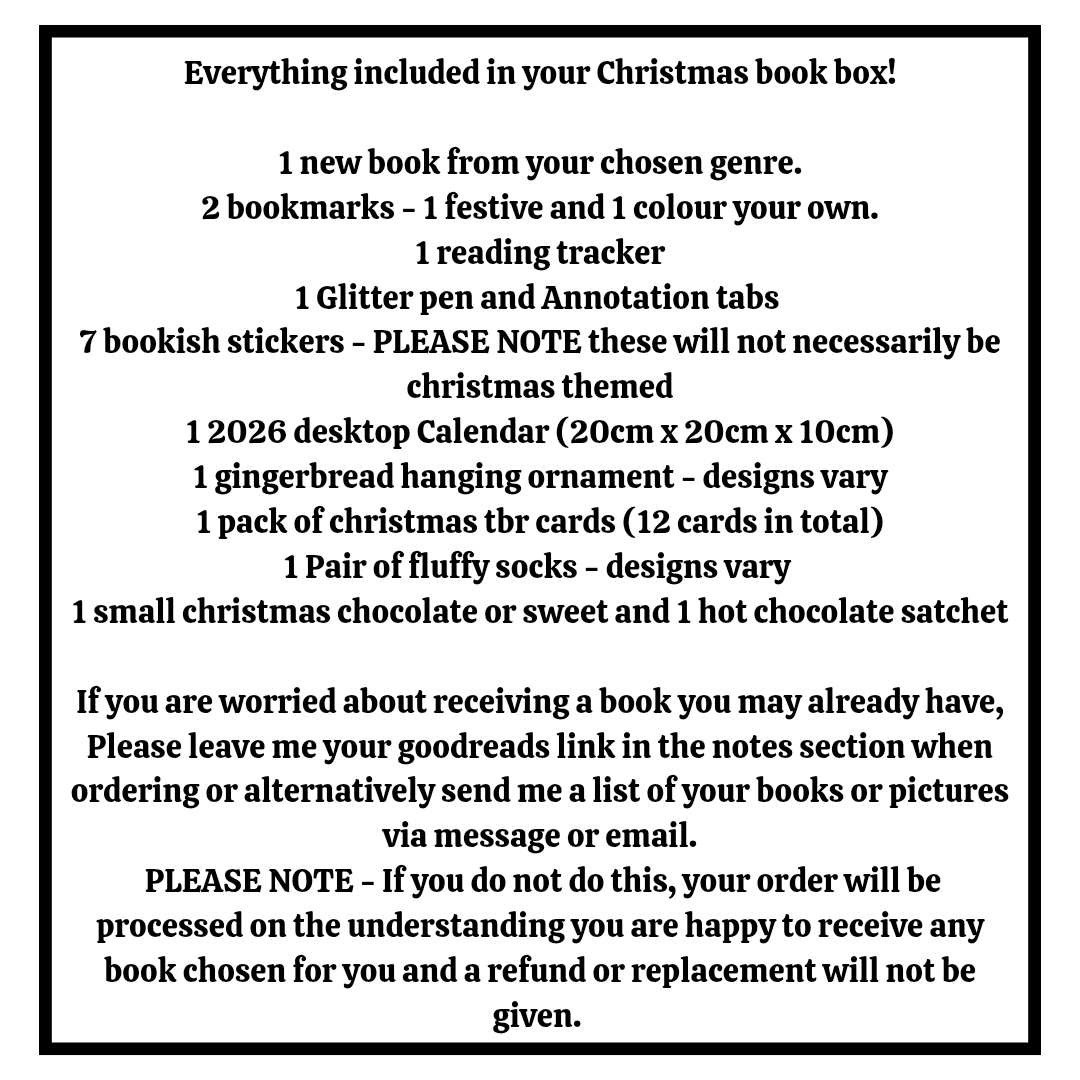 Christmas gift box for booklovers: Blind date with a book