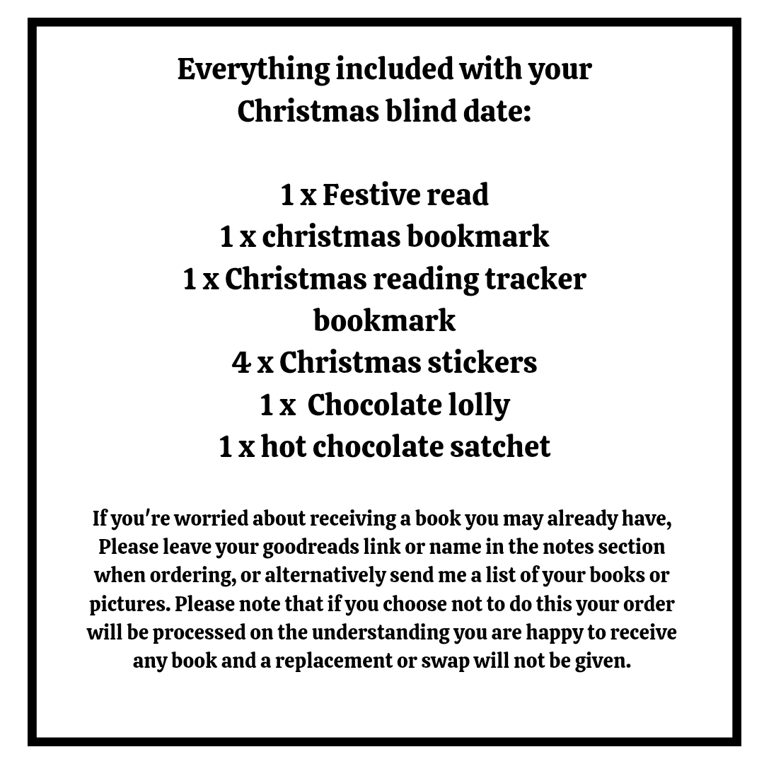 Christmas themed blind date with a book: Gift for booklovers