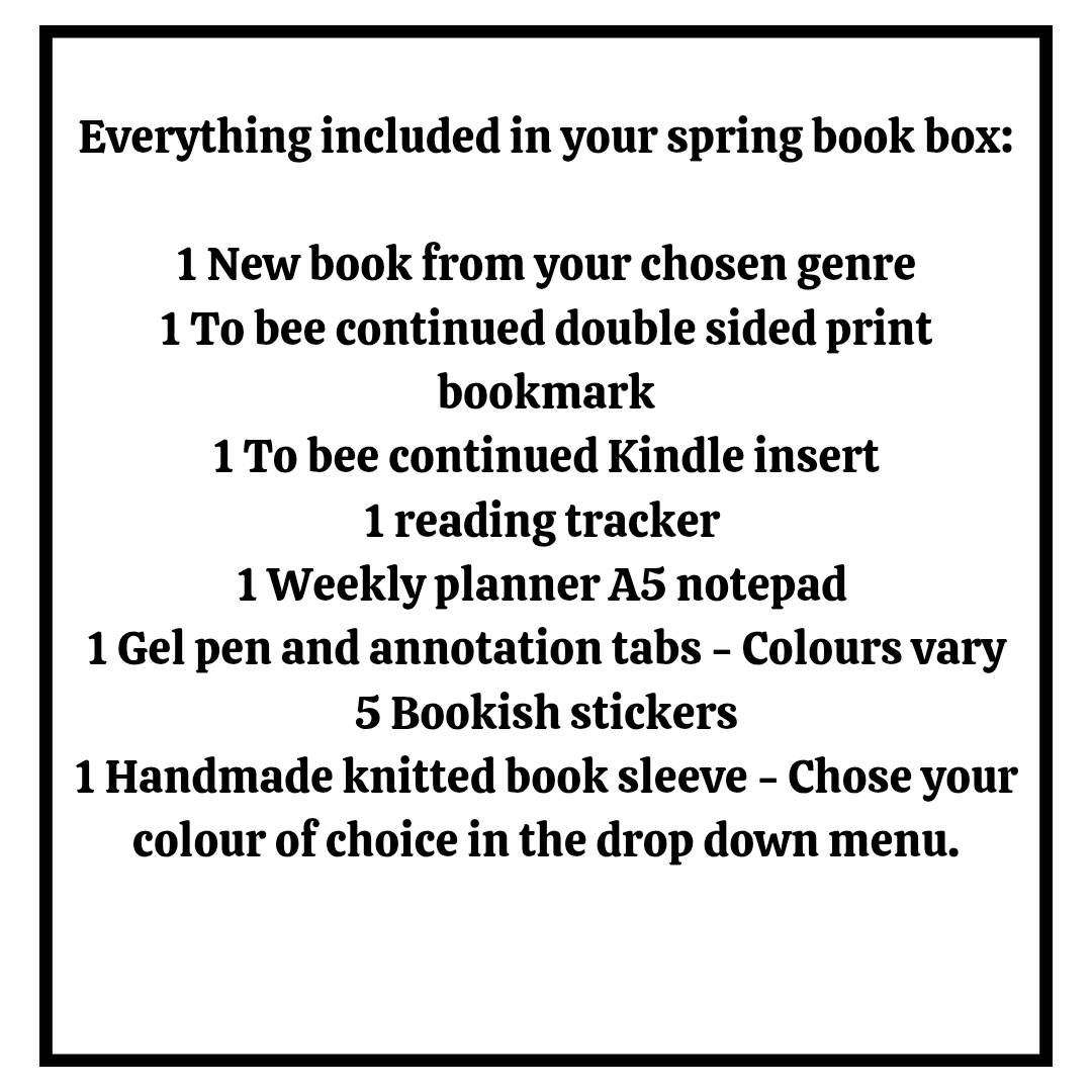 Spring bookish gift box for booklovers