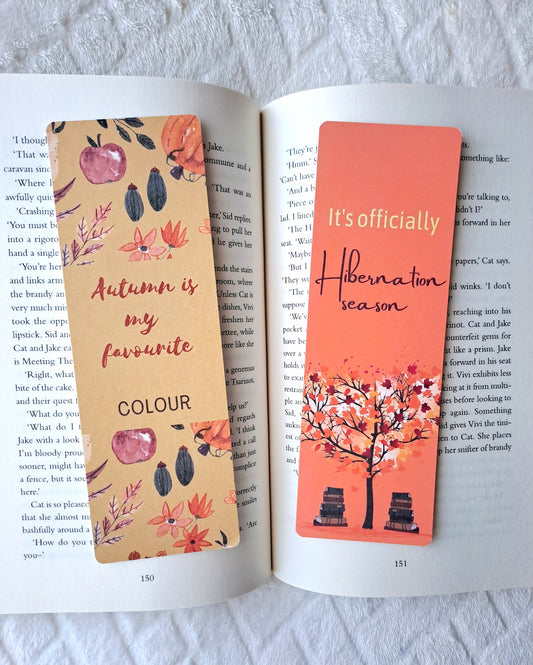 Autumn bookmarks - Hibernation season