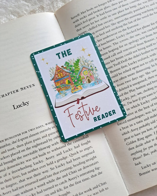 - The Festive reader' tarot card bookmark