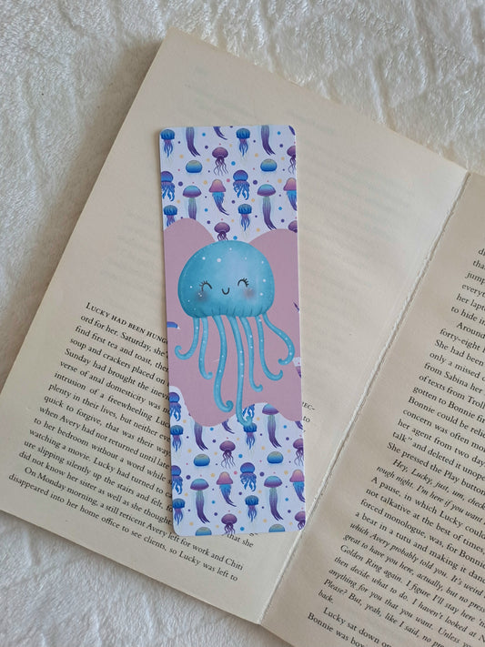 Jelly fish beach themed summer bookmark