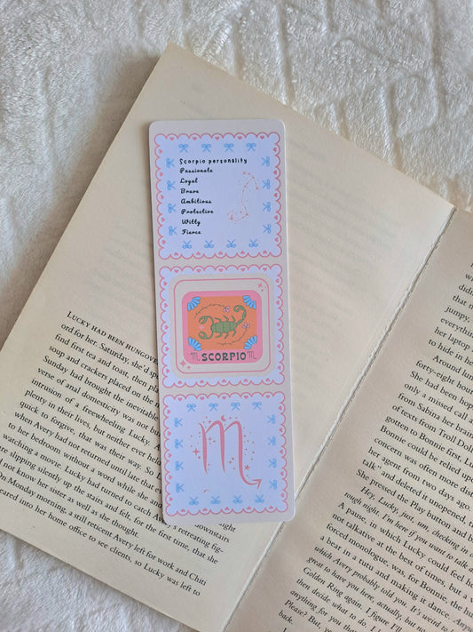 Scorpio star sign bookmark